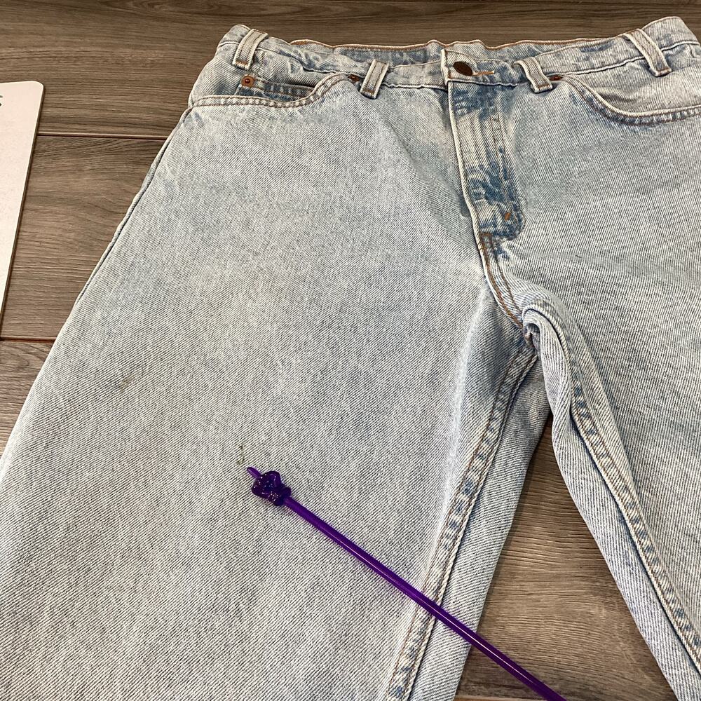 Vtg 1995 Levis 550 Jeans Size 34 Relaxed Fit Orange Tab Workwear Actual 32x30 - Picture 12 of 16